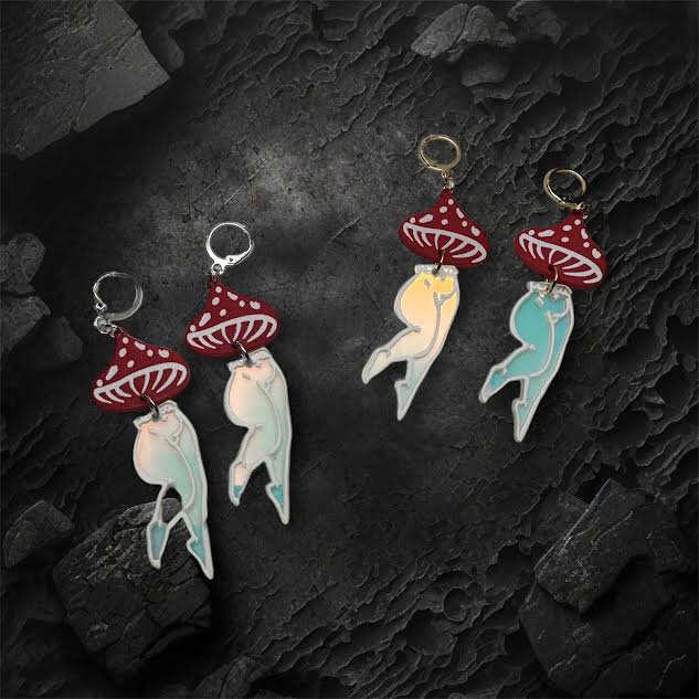 Mushroom Legs Earrings