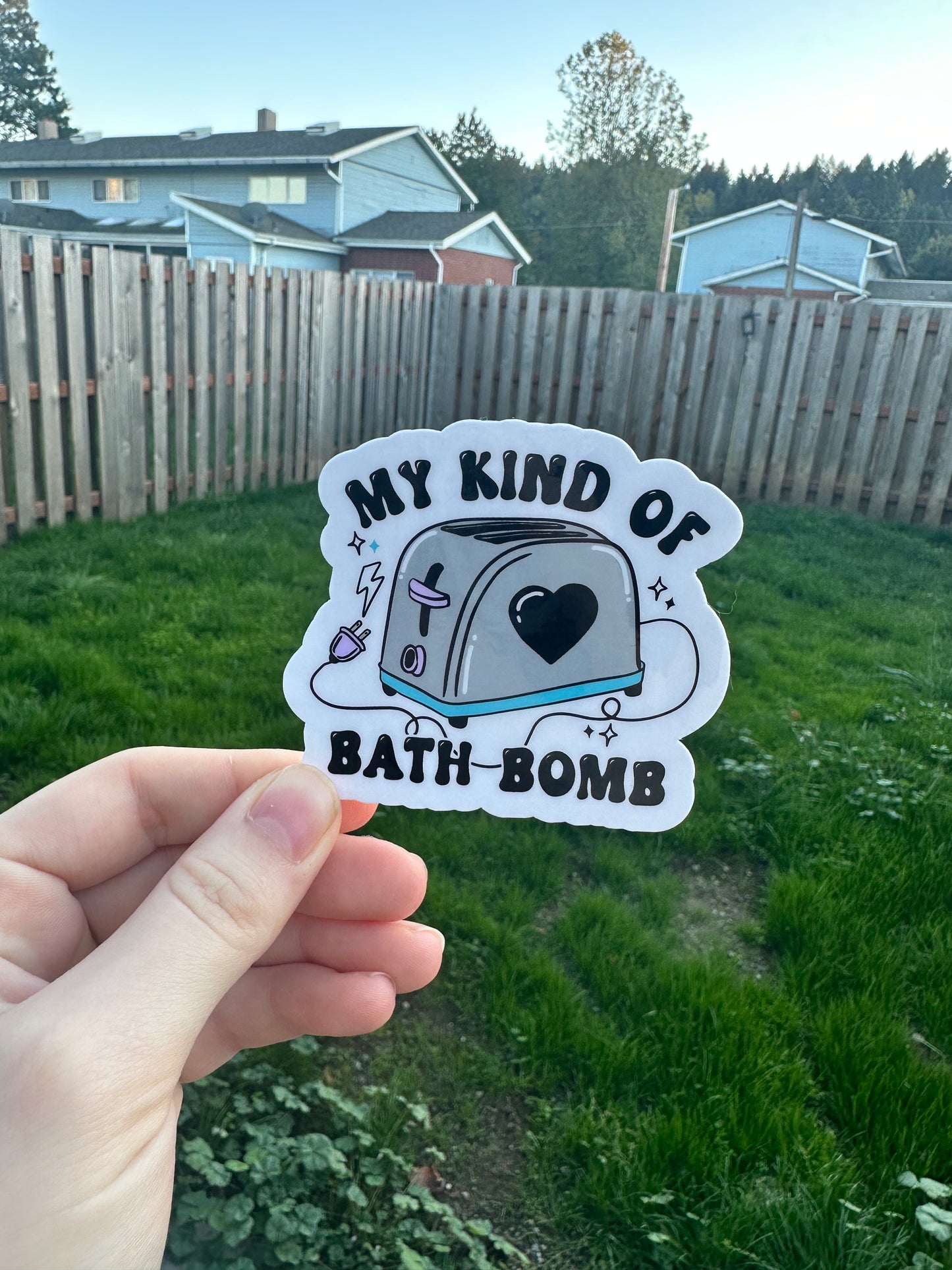 Toaster Bath Sticker