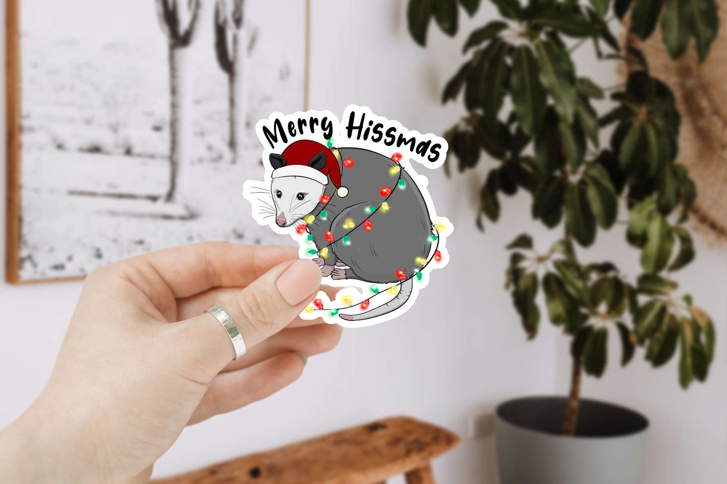 Merry Hissmass Sticker