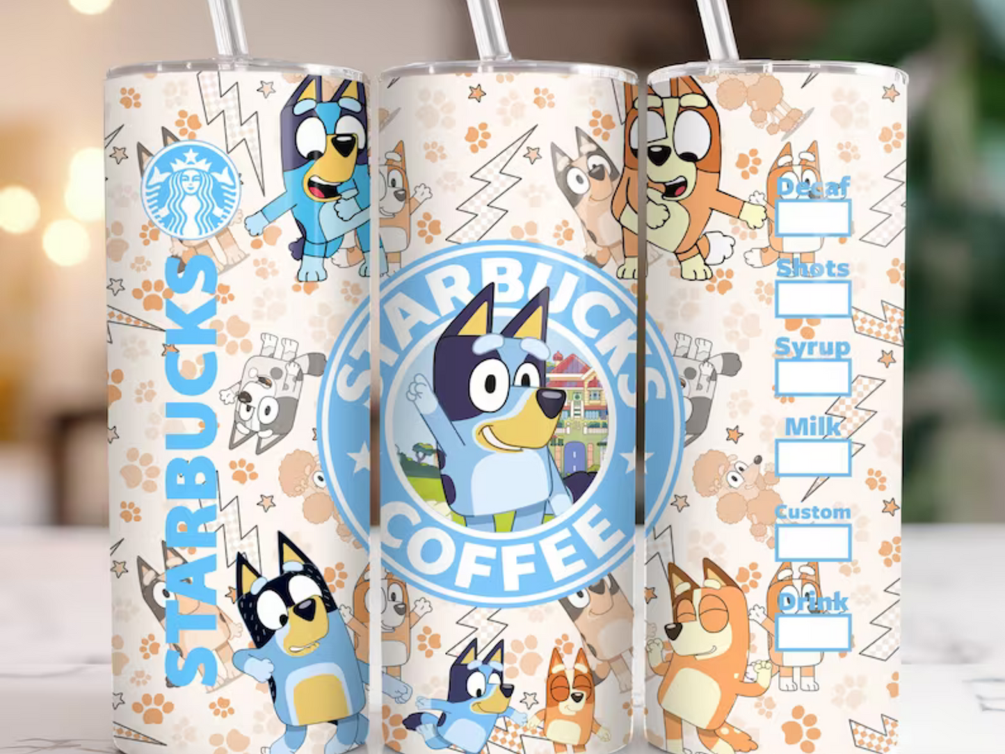 Heeler Paws & Lighting 20 oz Tumbler