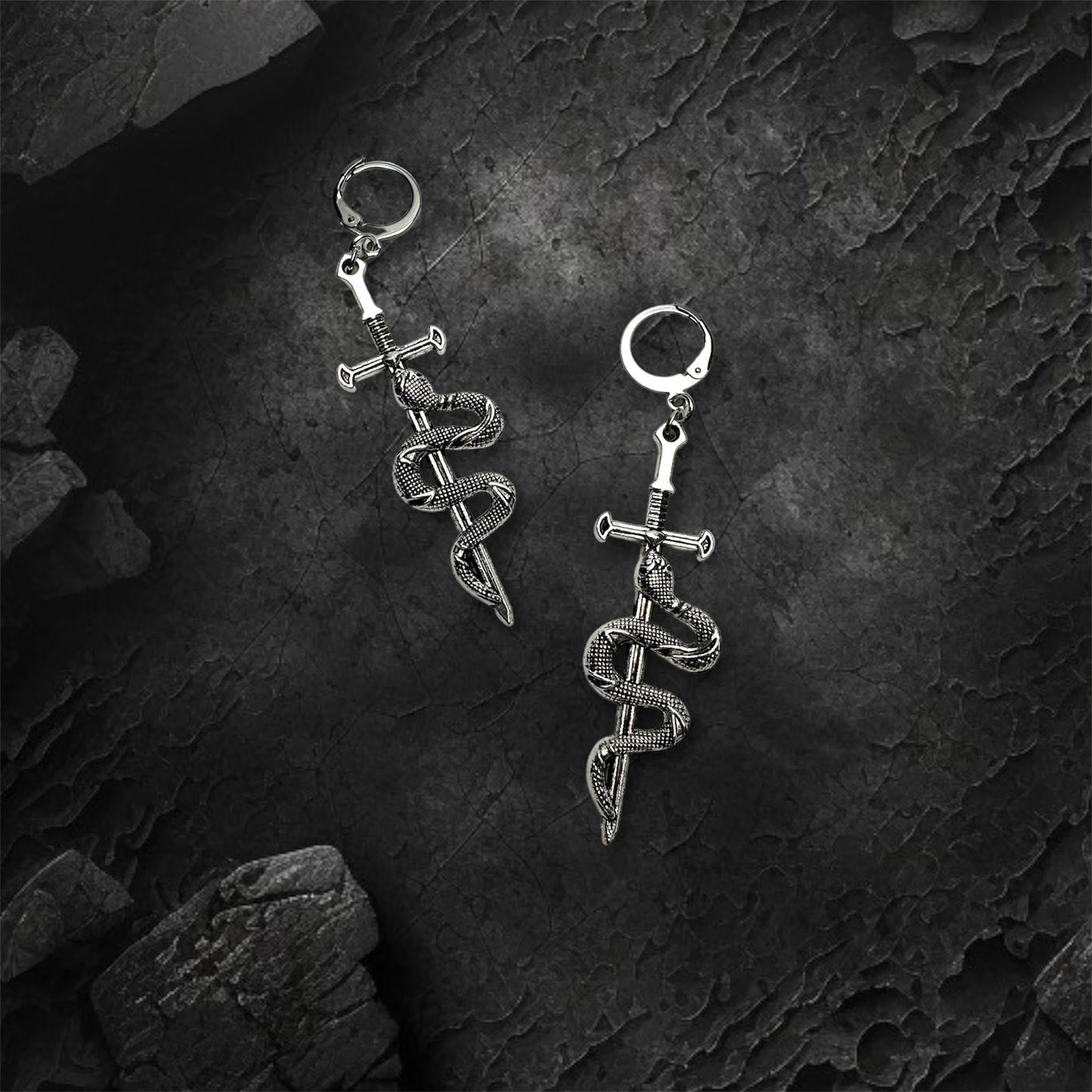 Serpent Sword Earrings