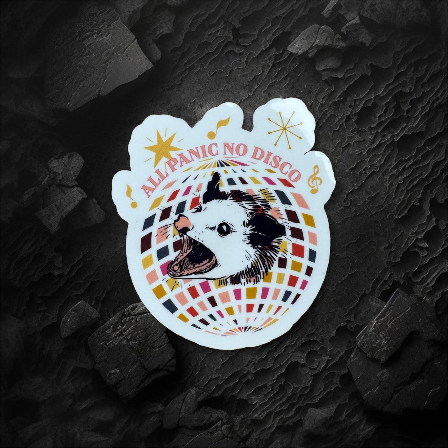 All Panic No Disco Sticker