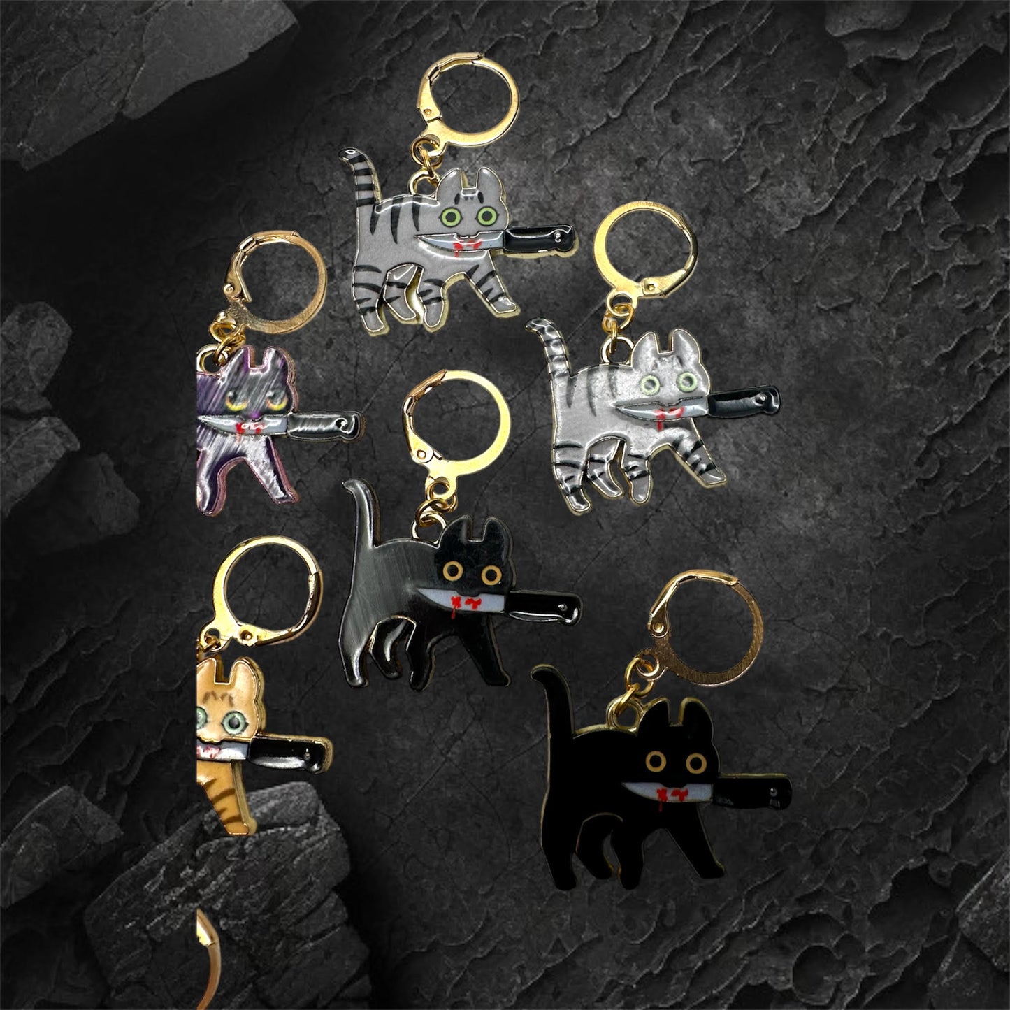 Murder Cats Earrings