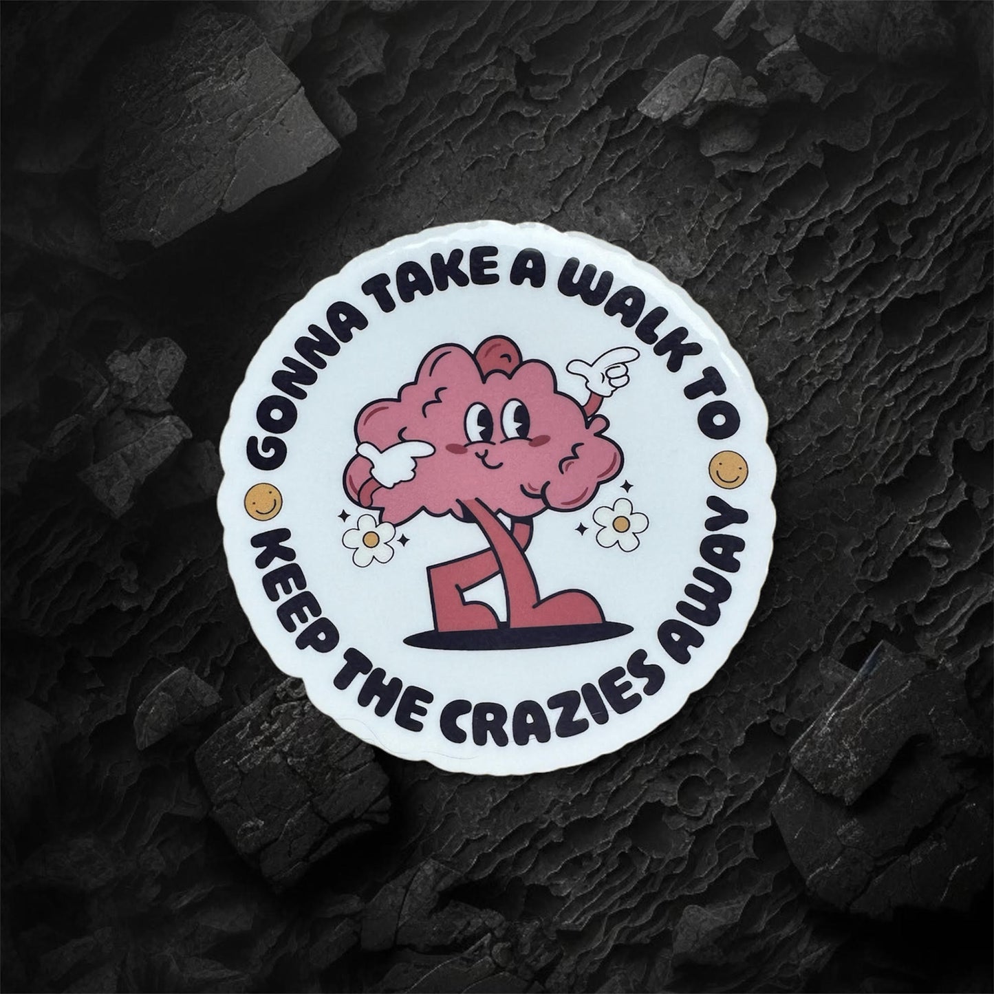 Keep the Crazies Away Sticker