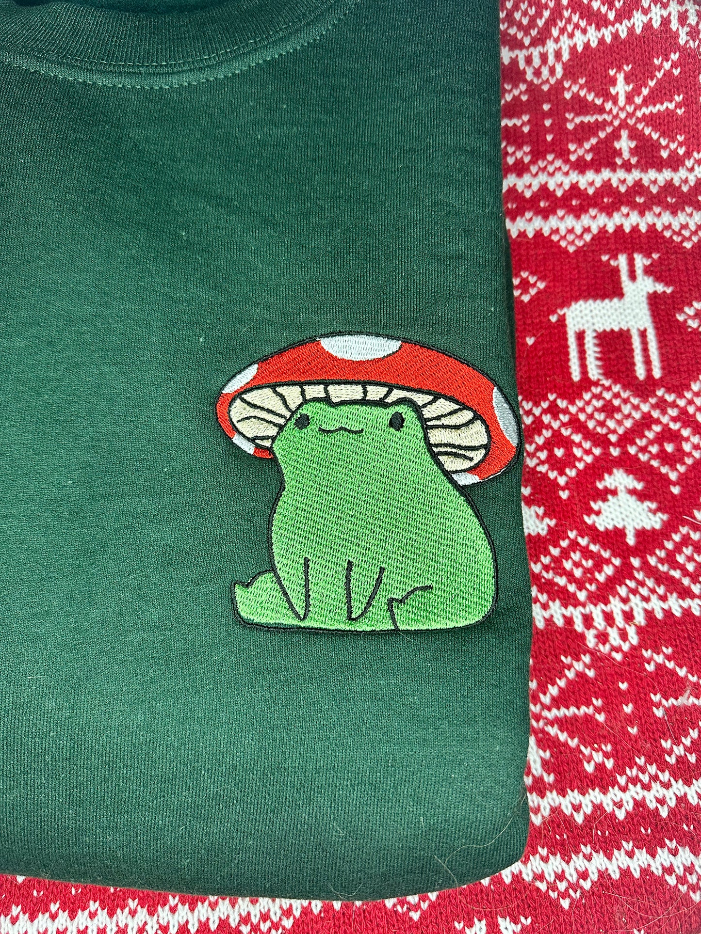 Mushy Frog Embroidered Crewneck