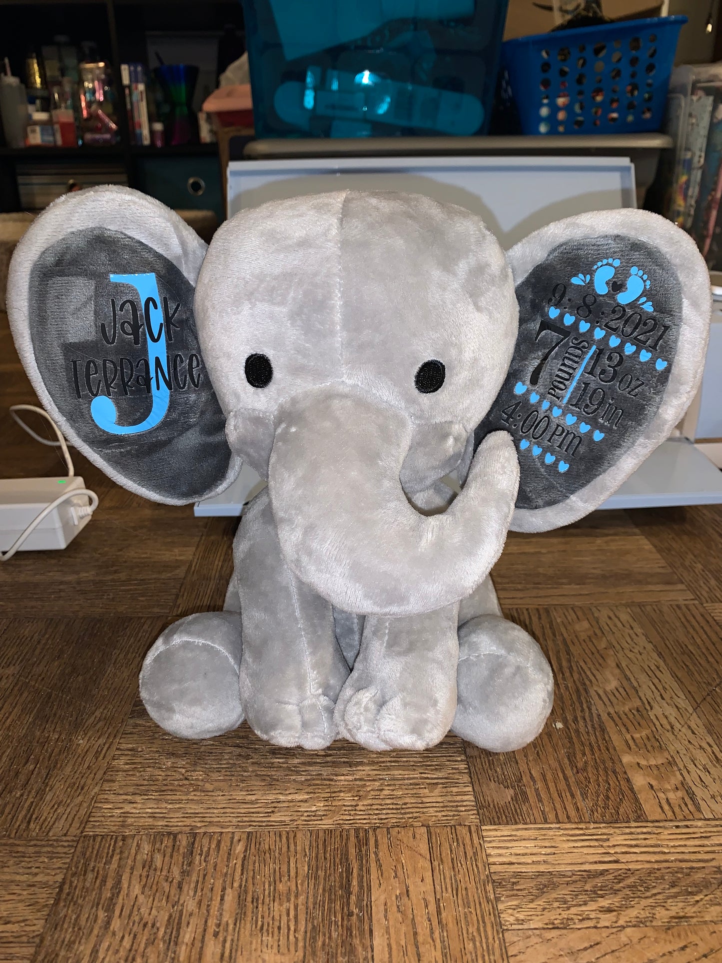 Custom Birth Stat Elephant