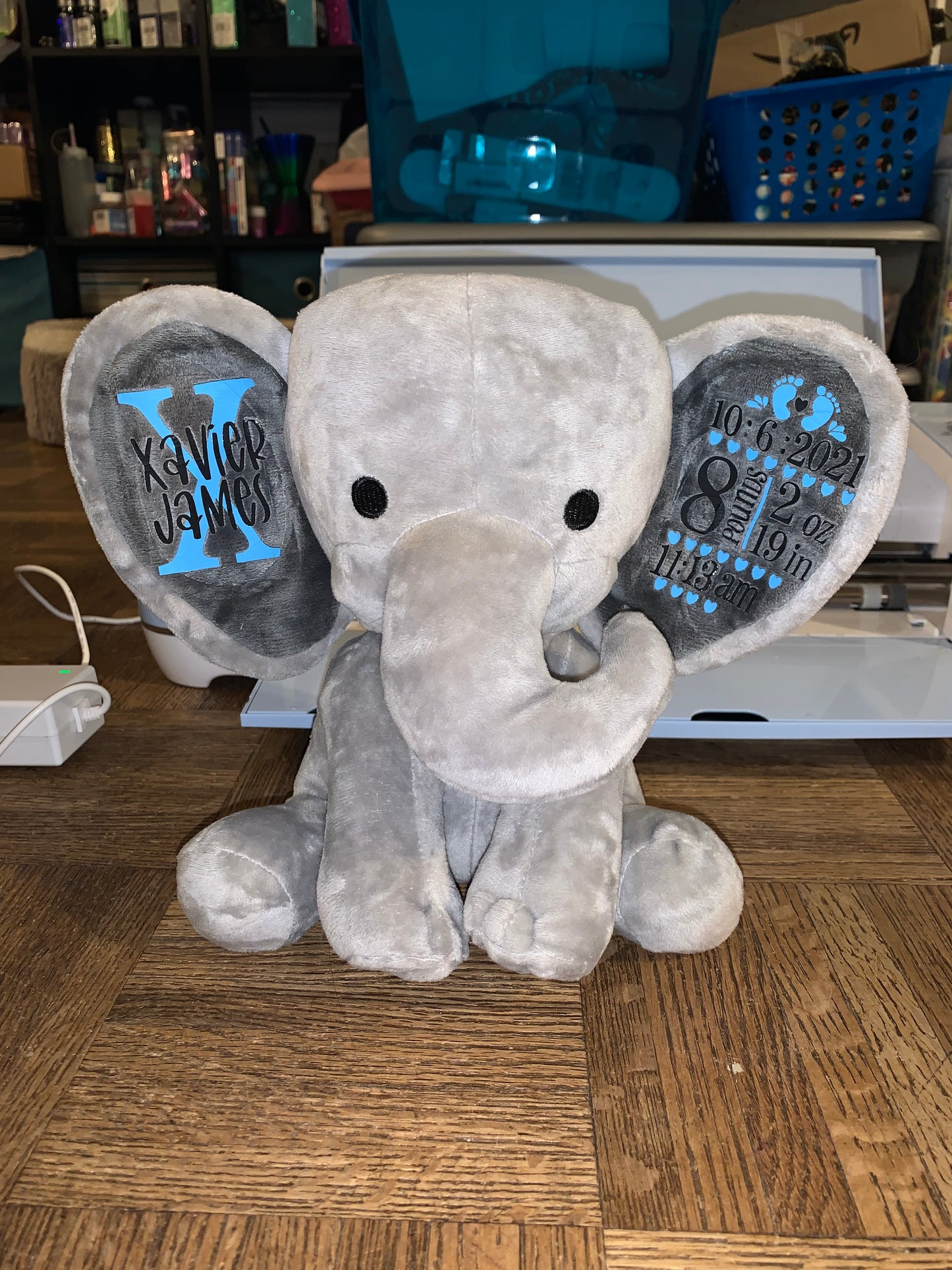 Custom Birth Stat Elephant
