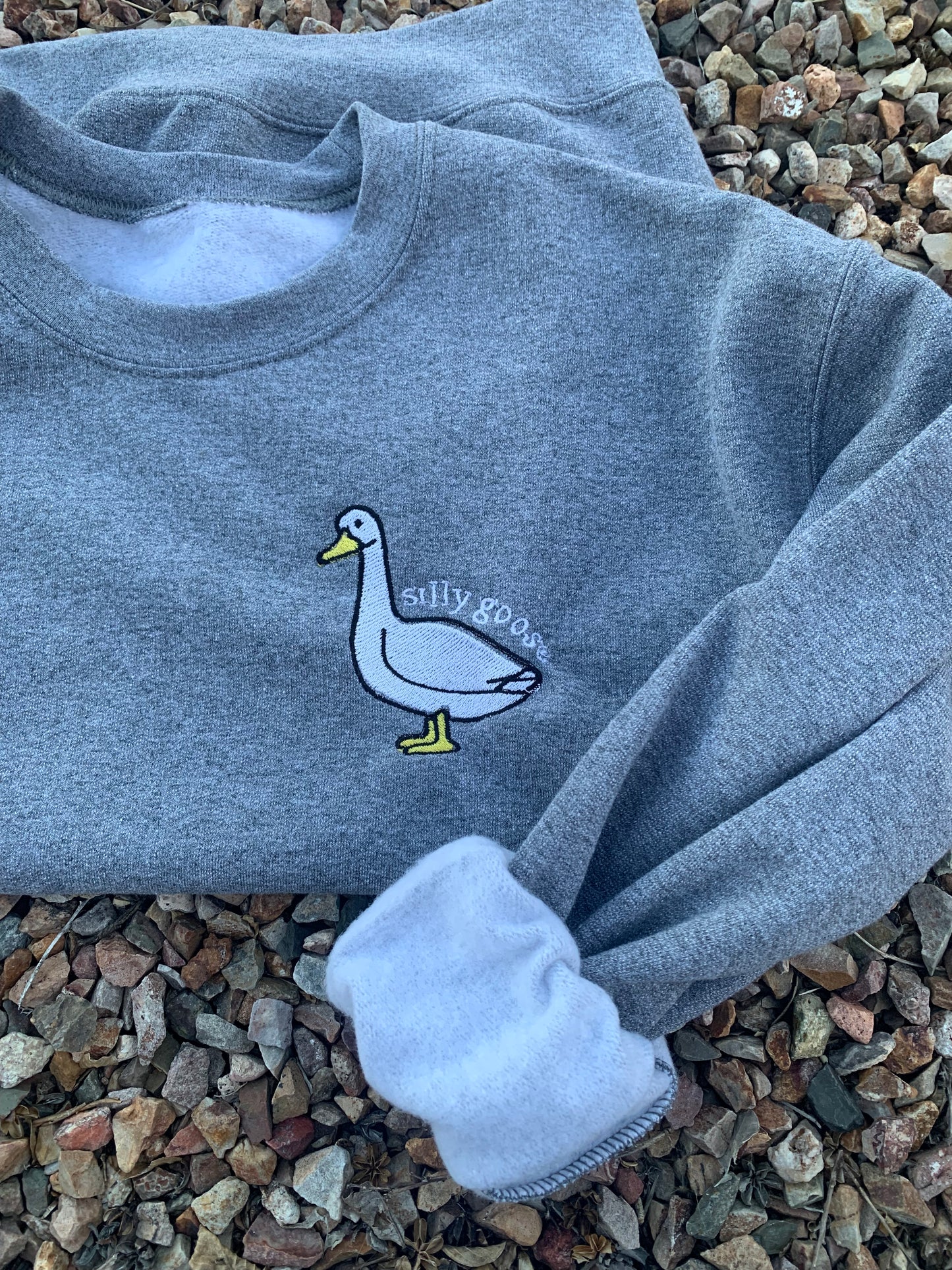 Silly Goose Embroidered Crewneck