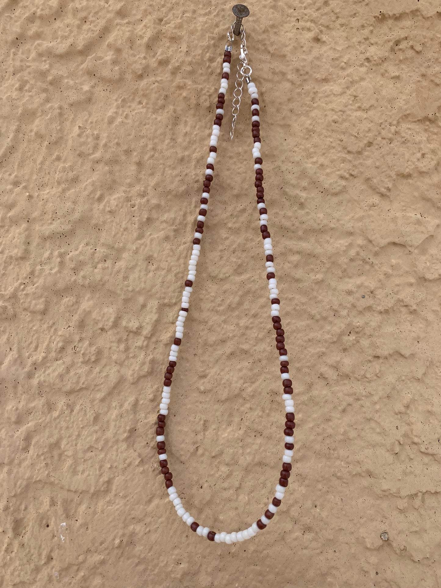 Longhorn Hide Beaded Choker