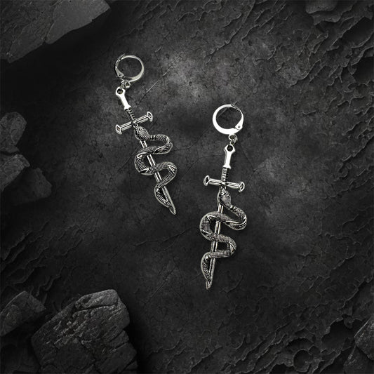 Serpent Sword Earrings