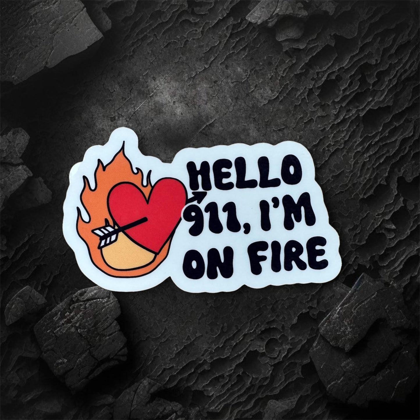 I'm on Fire Sticker