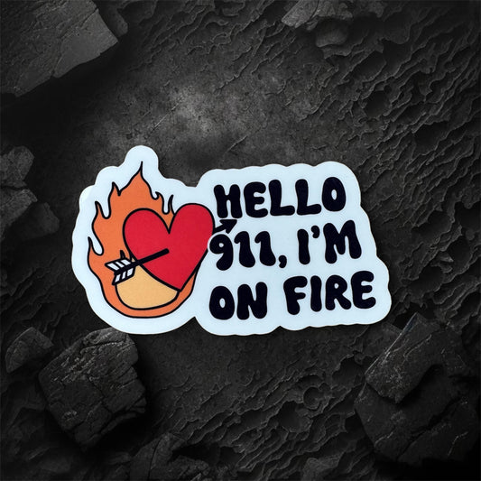 I'm on Fire Sticker