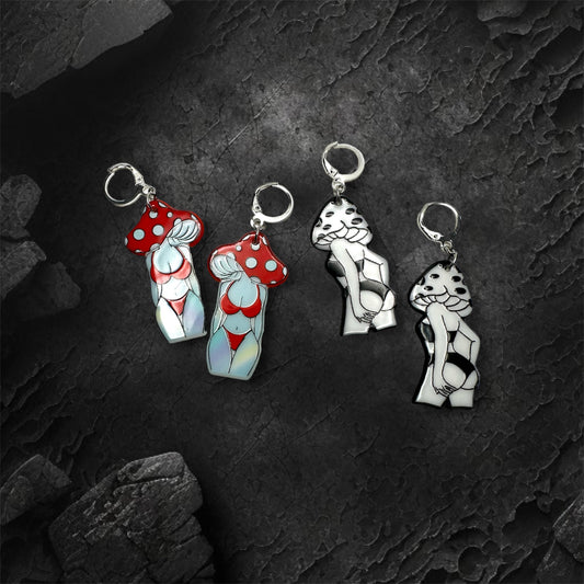 Mushroom Ladies Earrings