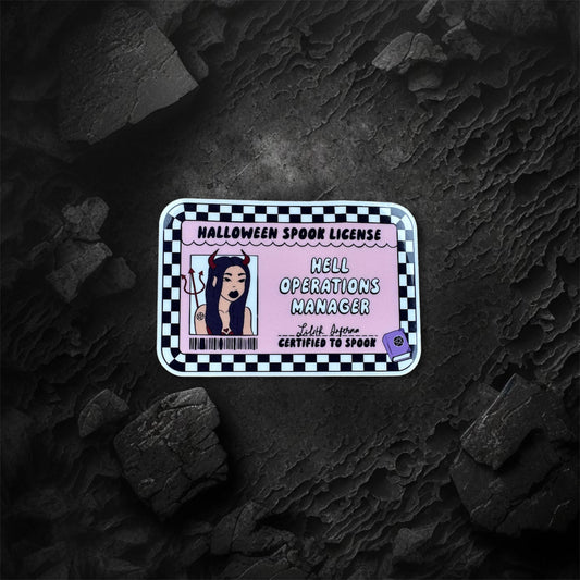 Hell Operations Manager Sticker